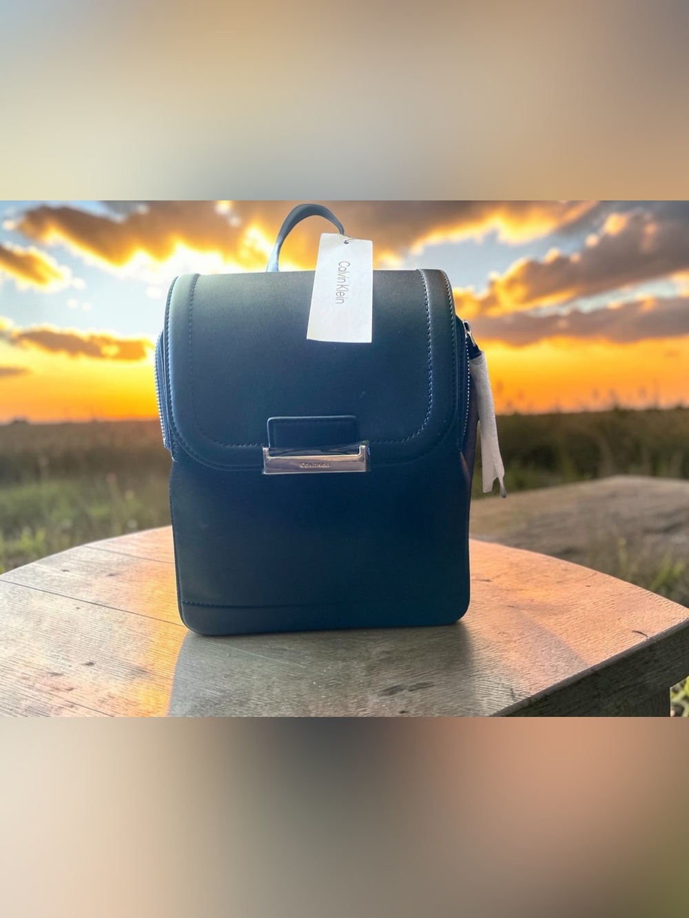 🔥NWT Calvin Klein Black Backpack Purse